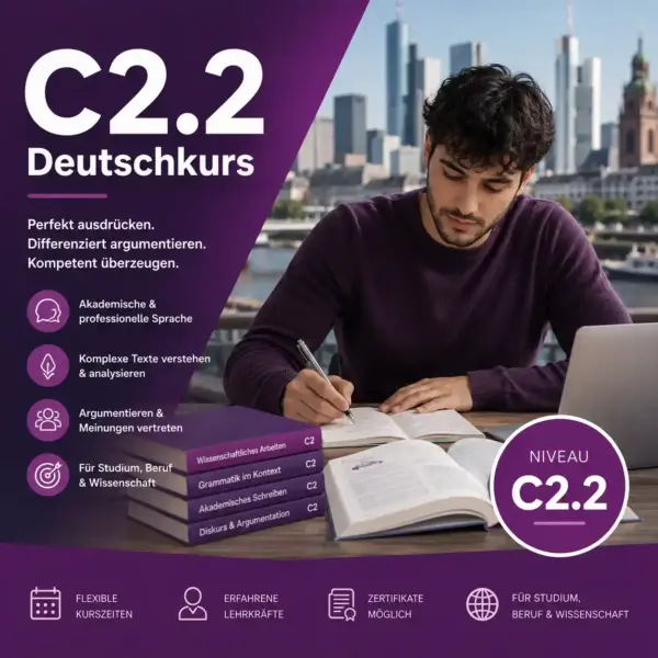 C2.2 Deutschkurs in Frankfurt